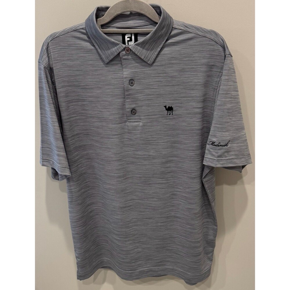 Medinah CC Camel Logo - FootJoy Golf Shirt - Men's Size Medium - Gray